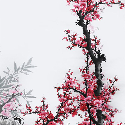 Chinese Style Plum Blossom Decoration Hanging Painting