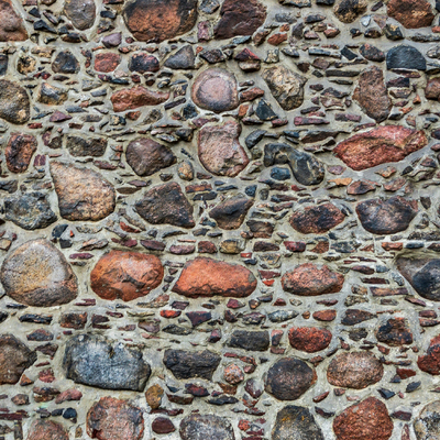 Chinese-style pebble ground wall pavement