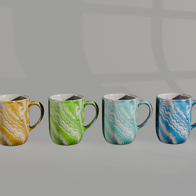 Modern colorful mug