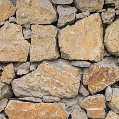 Rubble Stone Retaining Wall Gravel Stone Wall