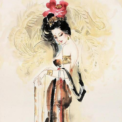 Chinese Beauty Painting Decorative Painting