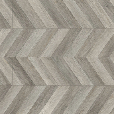 Grey fishbone parquet wood floor