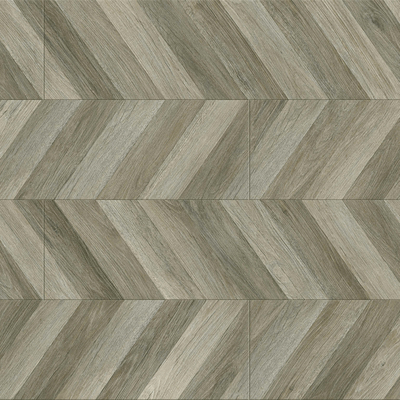 Grey fishbone parquet wood floor