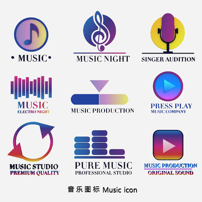 Logo Microphone Audio Sound Note Graphics