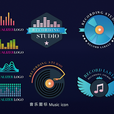 Sound wave sound line graphic record notes