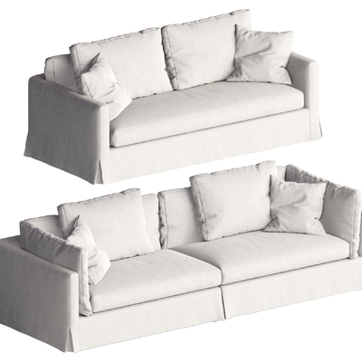 Middle-style double sofa