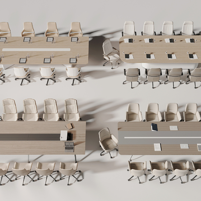 Modern Conference Table and Chair