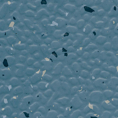 Blue bump terrazzo