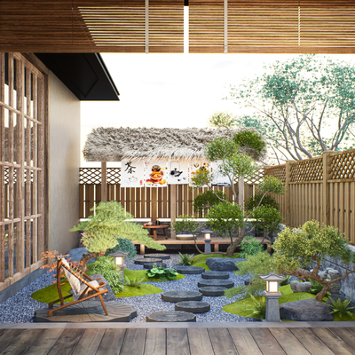 Japanese Zen Courtyard