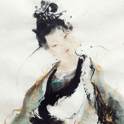 Chinese Decorative Hanging Painting Figure Painting