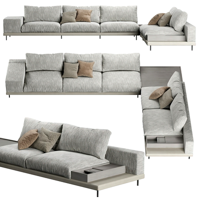 minotti Turning Sofa Multiplayer Sofa