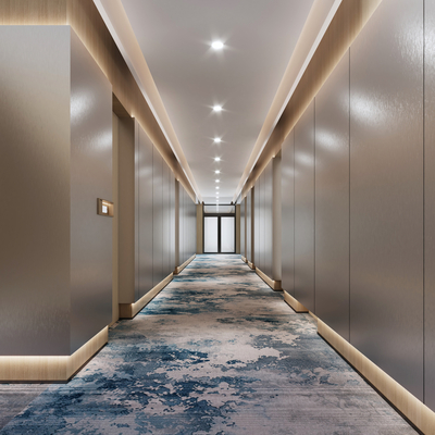 Modern Hotel Corridor