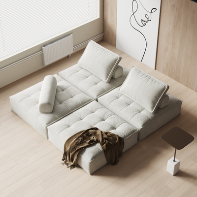 Poliform tofu block sofa multi-person sofa