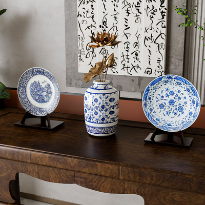 New Chinese-style blue and white porcelain ceramic ornaments