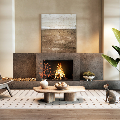 Mid-century Style fireplace