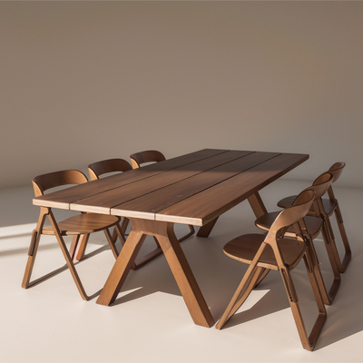 modern dining table and chair u model