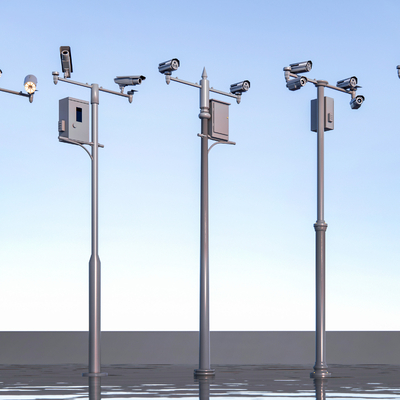 Monitor Security Camera Pole Monitor