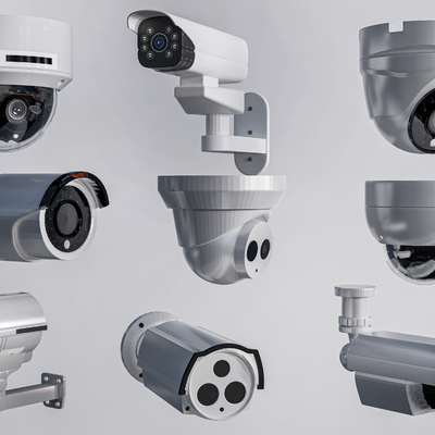 Modern Surveillance Probe Camera Monitor