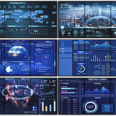 Data large screen monitoring large screen technology electronic screen display