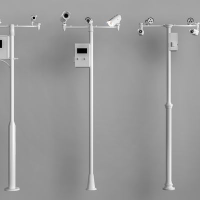 Modern Monitor Security Camera Pole Monitor