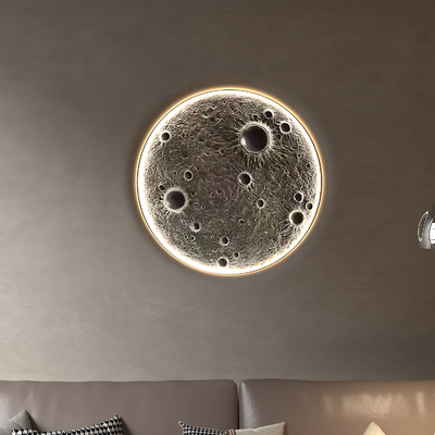 Quiet wind plaster lamp moon wall lamp moon lamp