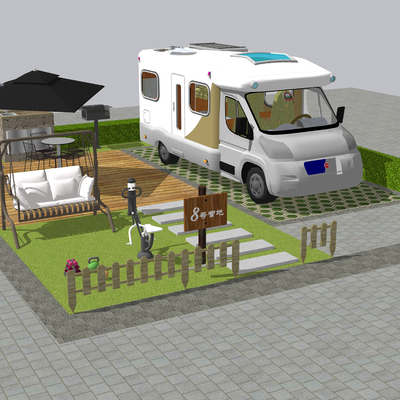 Modern Outdoor RV Camp