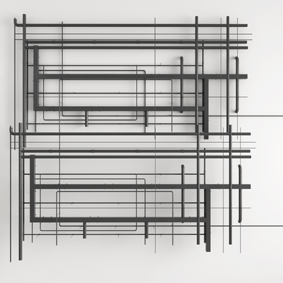 Modern ceiling duct ventilation duct