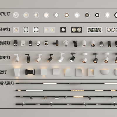 Downlight Wall Lamp Magnetic Track Lamp