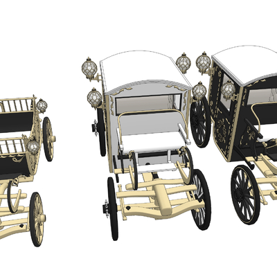 European-style vintage car carriage