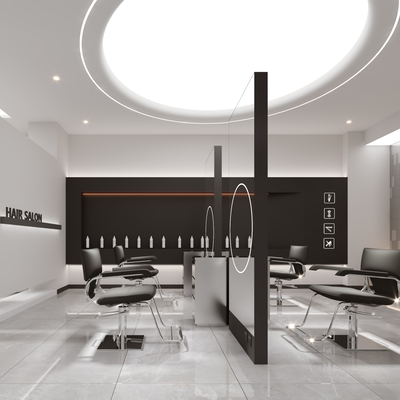 Barber Shop Minimalist Hair Salon