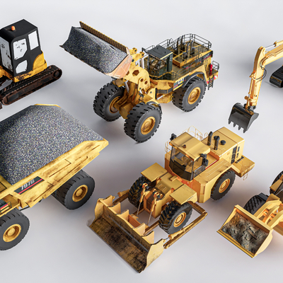 Bulldozer Excavator Construction Machinery Engineering Vehicle Mine Car