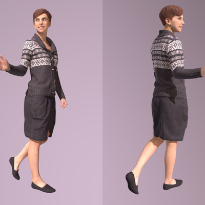 Character Female White-collar Workplace Lady Standing Lady