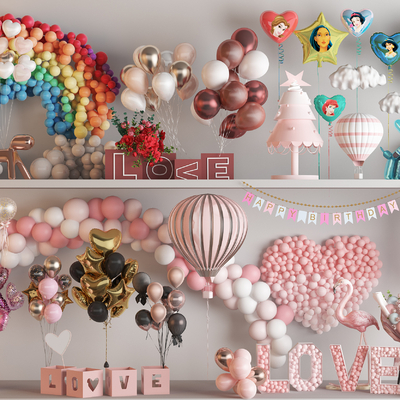 Modern Balloon Art Display Wedding Balloon