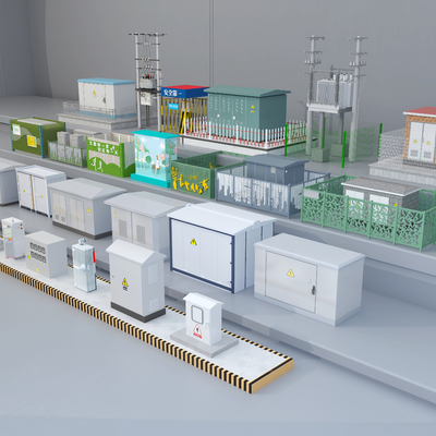 Distribution box substation distribution station