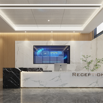 Modern Office Reception Desk