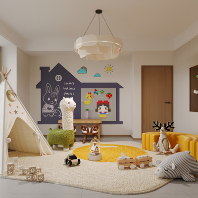 Modern Children's Entertainment Room