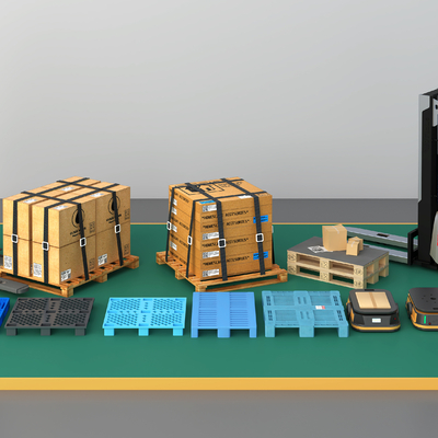 Packing box forklift unmanned transport vehicle