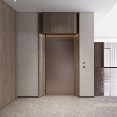 modern elevator hall