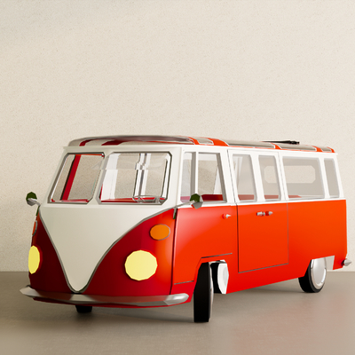 Retro Car Bus Volkswagen