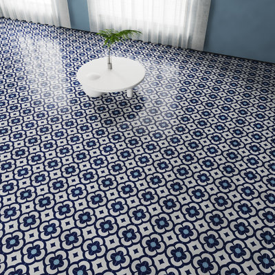 Mediterranean Tile Geometric Patchwork Tile Tile Floor Tile