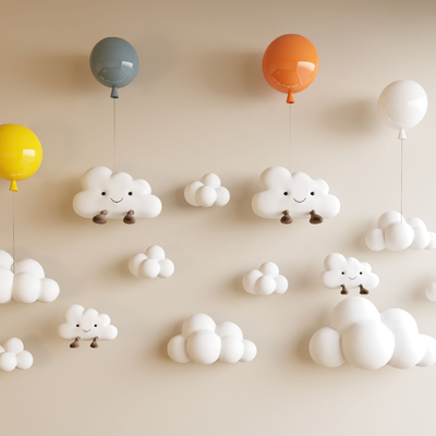 Children's wall decoration cloud balloon pendant