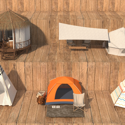 Modern camping tent