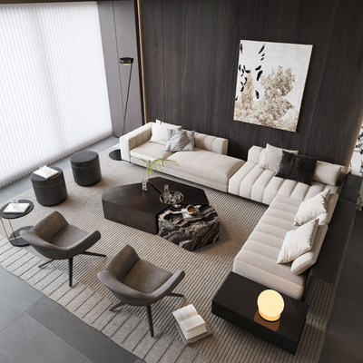 Milotti Minotti Sectional Sofa