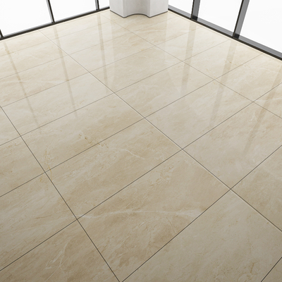 Marble floor tile