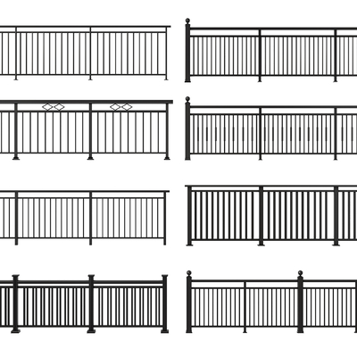 Wrought Iron Railing Fence Stainless Steel Handrail