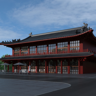 Chinese ancient building hall