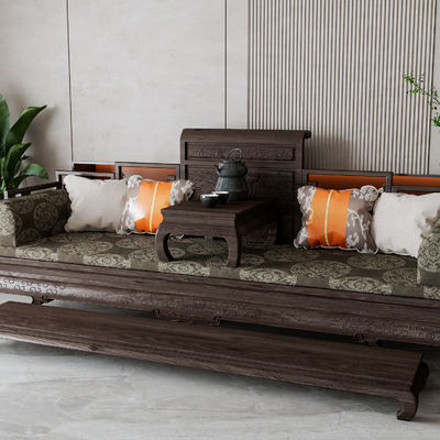 New Chinese-style Arhat Bed