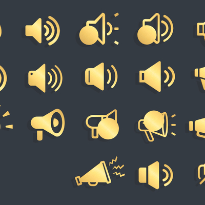 Broadcast horn sound vector Icon