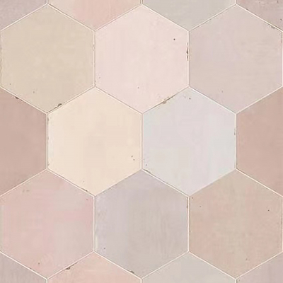 Pink Hexagonal Tile Floor Tile Tile