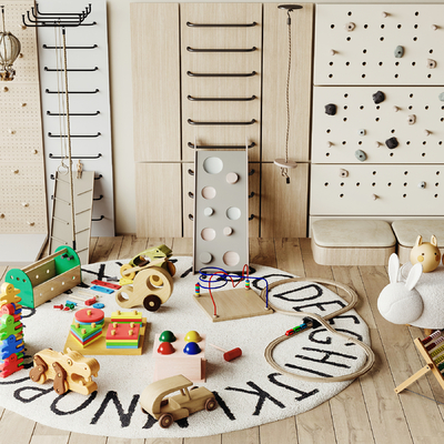 Modern children's toy hole board